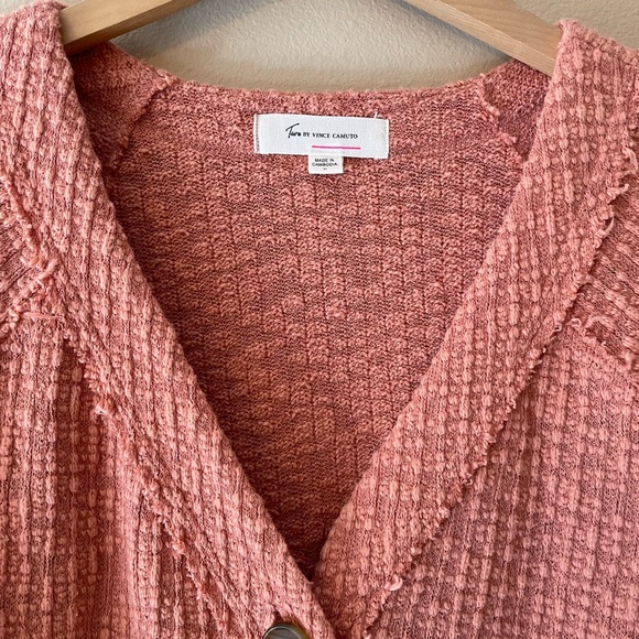 Two by Vince Camuto Long Sleeve Button Up Cardigan Sweater Size Small - Picture 3 of 9